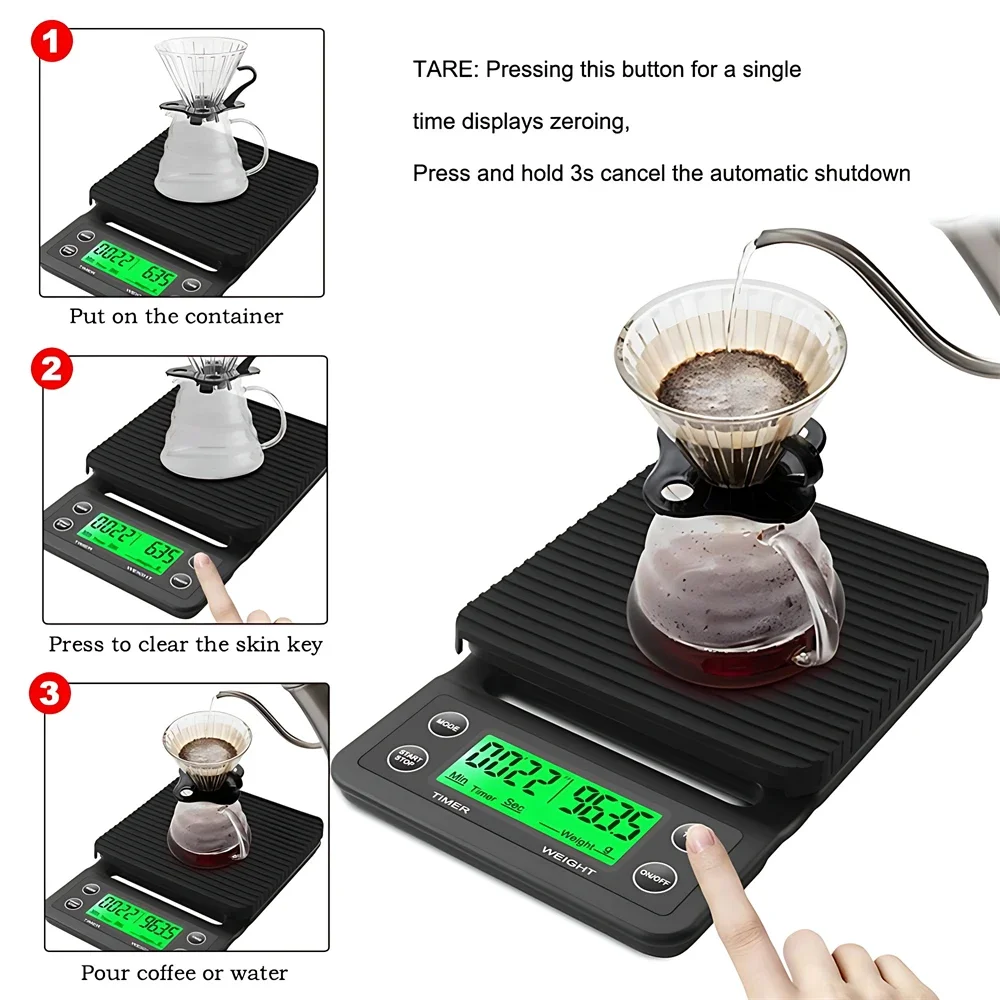 5/3kg LCD Electronic Drip Coff – обзор и цена Scale Drip Timer