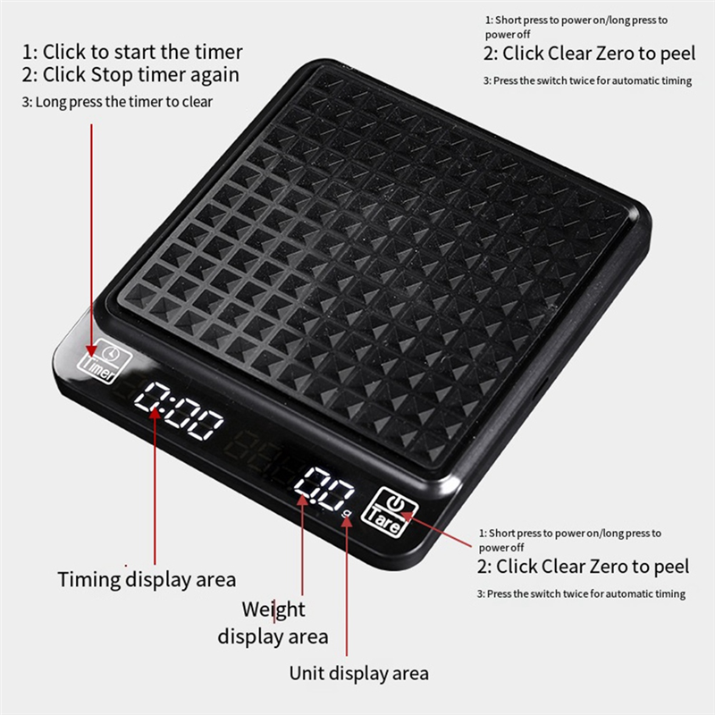 Digital Coffee Scale With Time – обзор и цена Scale Drip Timer