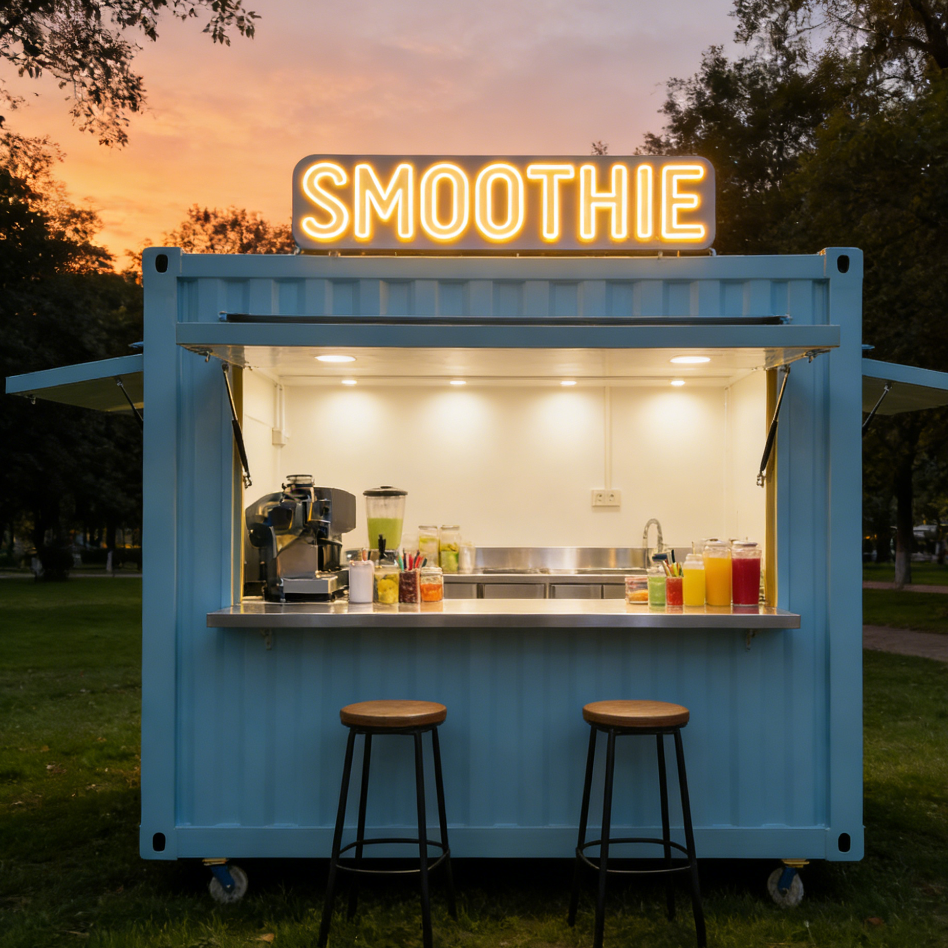 Modern Container Bar Container – обзор и цена Equipment Of Coffee Shop